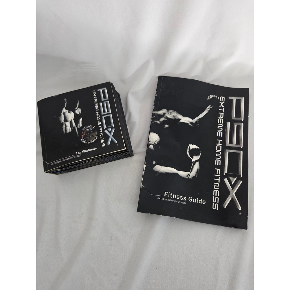 Beachbody P90X Extreme Home Fitness 12 DVD Set with Guide Tony Horton